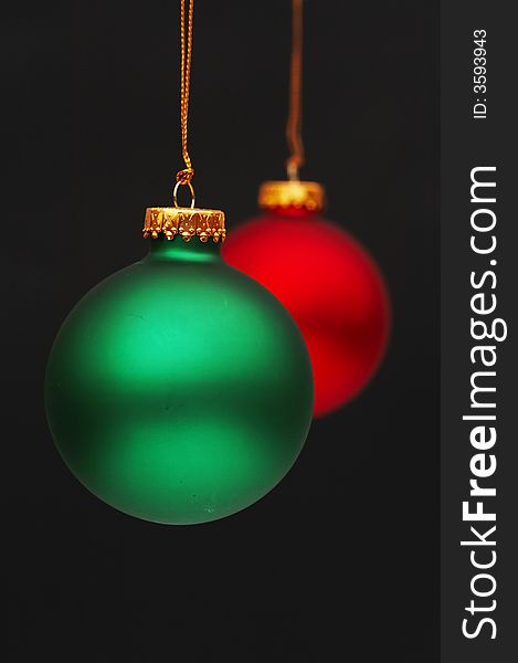 A christmass scene with colorful bulb hanging. A christmass scene with colorful bulb hanging