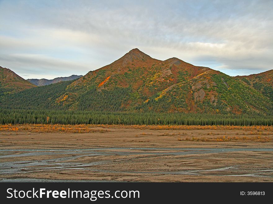 Alaska mountains in north country. Alaska mountains in north country