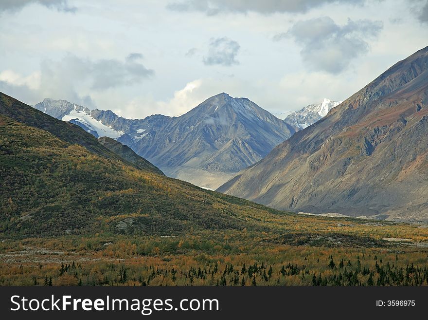 Scene outside of Fairbanks, Alaska. Scene outside of Fairbanks, Alaska