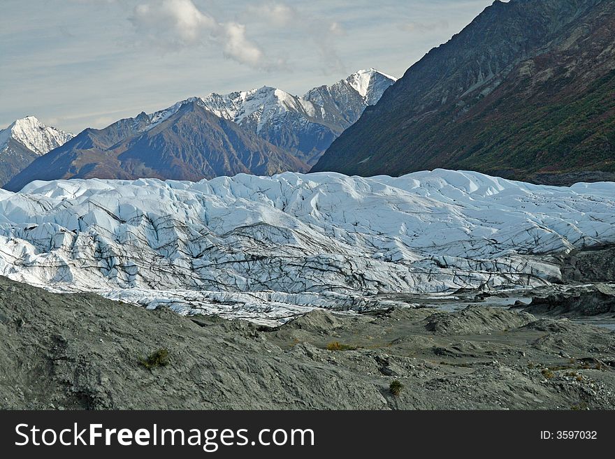 Glacier in south central part of Alaska. Glacier in south central part of Alaska.