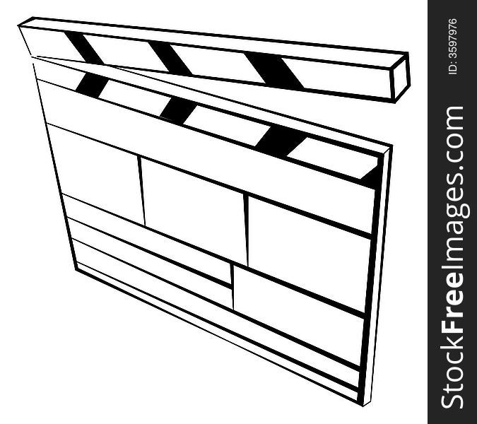 Line illustration for the movie shoot counter