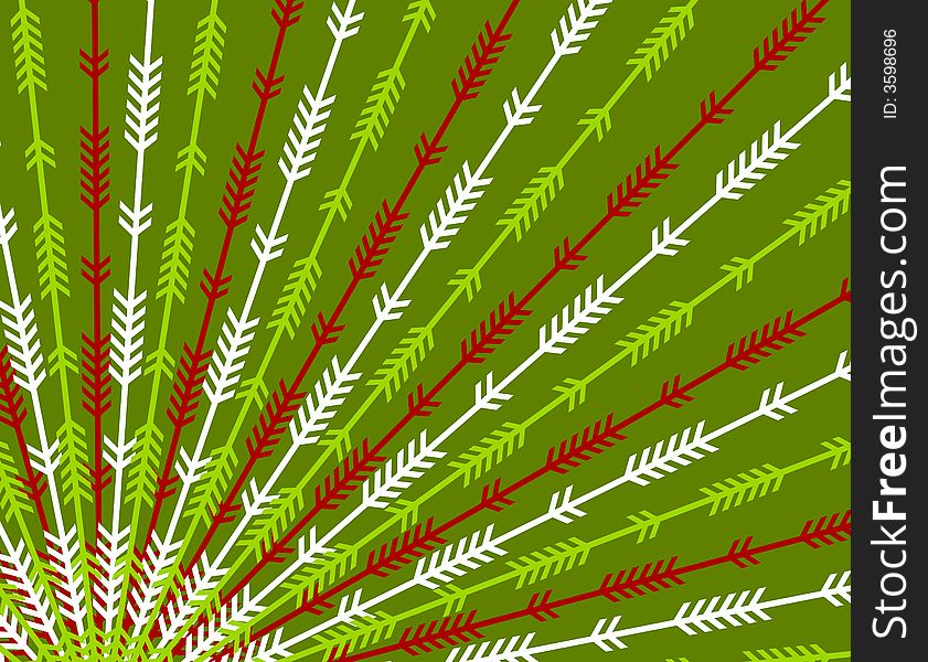 A background pattern featuring stripes and lines in red, green and white. A background pattern featuring stripes and lines in red, green and white