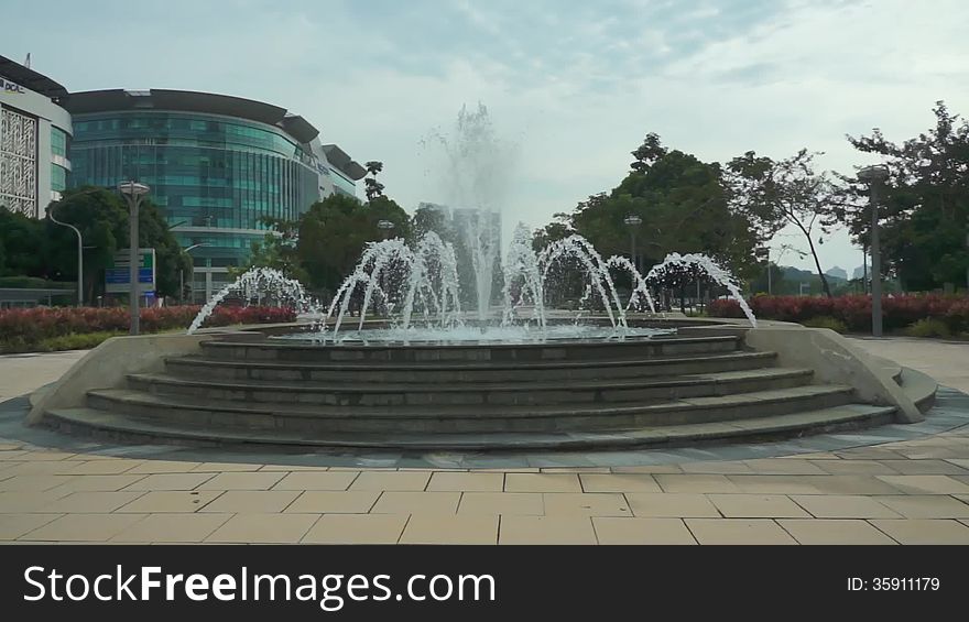 Water fountain in the park