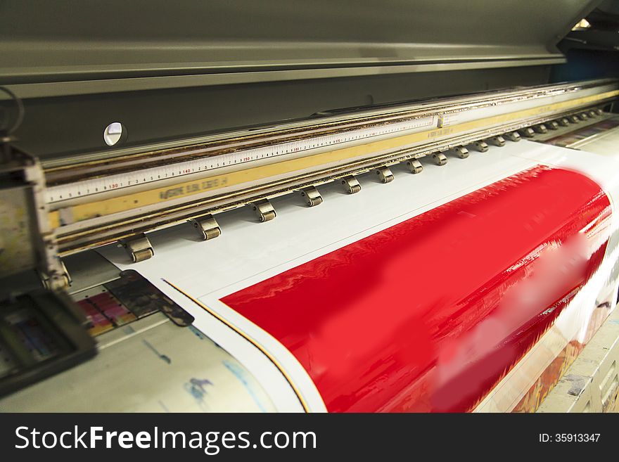 Large format outdoor ink jet printer