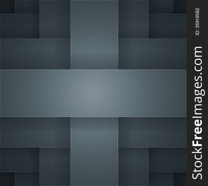 Abstract vector background with black paper layers