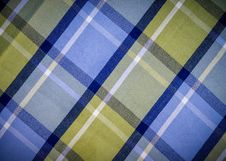 Blue And Green Checked Fabric Stock Photography Blue And Green Checked Fabric Stock Photography