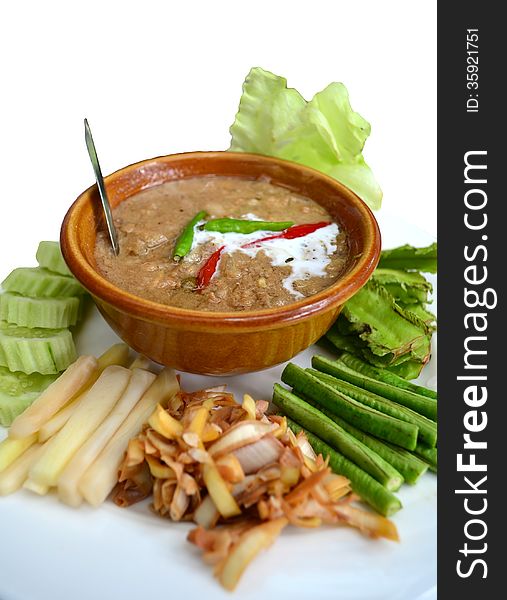 Thai Food, Fish With Coconut Milk Sauce