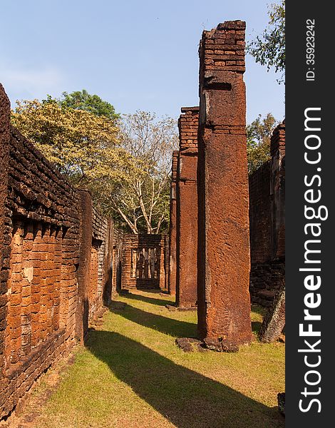 Old stone pillars , Kamphaeng Phet