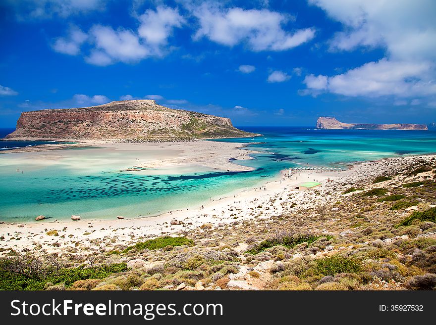 Two famous islands of Crete - Balo and Gramvousa. Two famous islands of Crete - Balo and Gramvousa