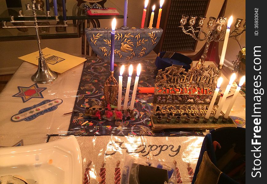 Happy Hanukkah: Light the Menorahs during the Festival of Light. Happy Hanukkah: Light the Menorahs during the Festival of Light