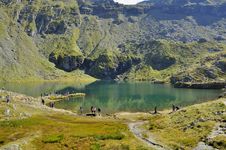 Turquoise Water Lake In The High Mountains Stock Images Turquoise Water Lake In The High Mountains Stock Images