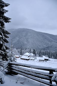 Beautiful Winter Day In Mountains Stock Photo Beautiful Winter Day In Mountains Stock Photo