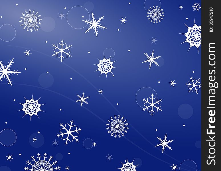 Abstract background with decorative snowflakes. Abstract background with decorative snowflakes.