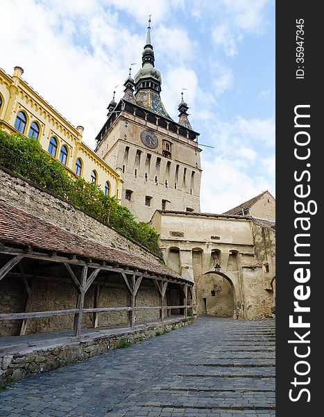 Sighisoara Clock Tower And Old Women S Passage