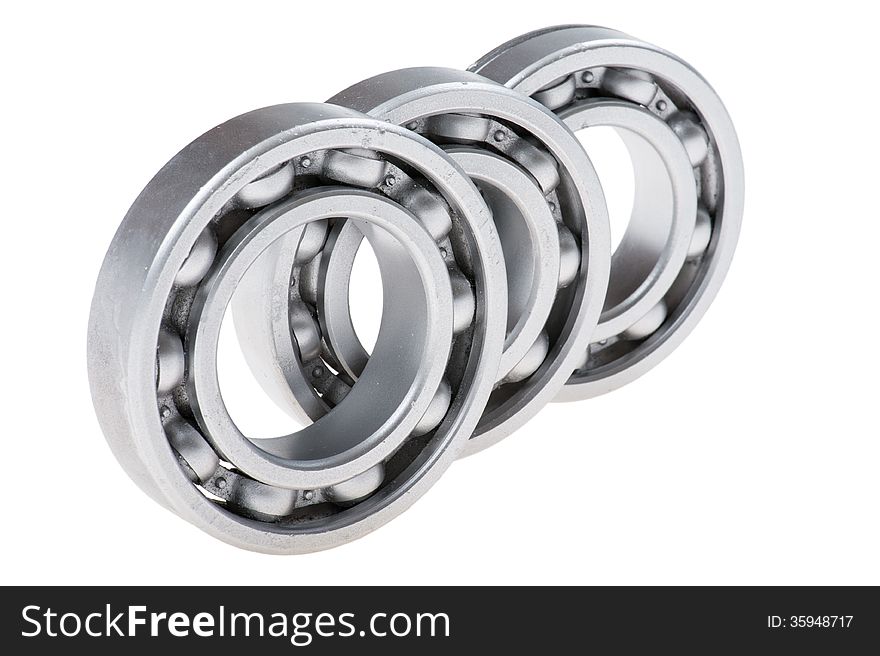 Metal Bearing On White