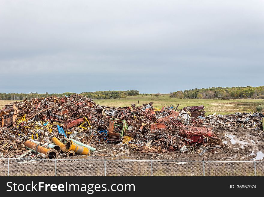 Big Pile of scrap metal