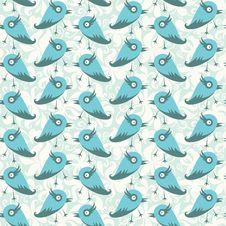 Vector Vintage Seamless Background With Birds Royalty Free Stock Images Vector Vintage Seamless Background With Birds Royalty Free Stock Images