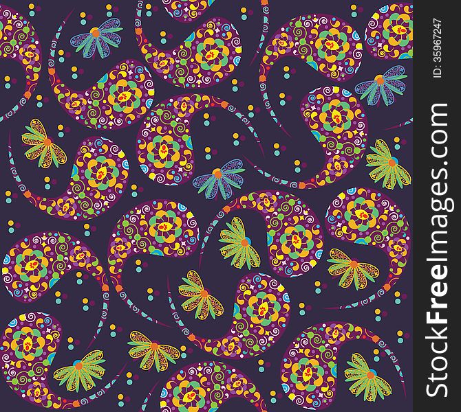 Floral vector seamless pattern and seamless pattern in swatch menu. Seamless floral pattern can be used for wallpapers, clothes, tableware, packaging, posters and other purposes. Floral vector seamless pattern and seamless pattern in swatch menu. Seamless floral pattern can be used for wallpapers, clothes, tableware, packaging, posters and other purposes.