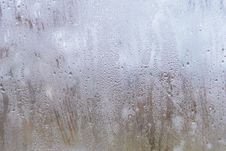 Rain On The Glass Royalty Free Stock Images