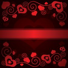 Valentine S Day Background With Hearts Stock Photography Valentine S Day Background With Hearts Stock Photography
