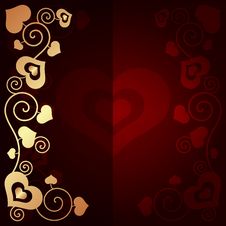 Valentine S Day Background With Hearts Royalty Free Stock Photography Valentine S Day Background With Hearts Royalty Free Stock Photography