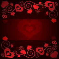 Valentine S Day Background With Hearts Stock Image Valentine S Day Background With Hearts Stock Image