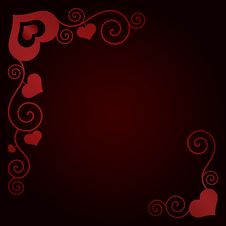 Valentine S Day Background With Hearts Stock Image Valentine S Day Background With Hearts Stock Image