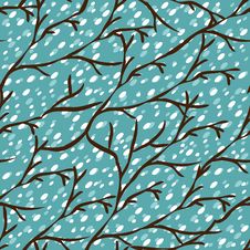 Vector Seamless Pattern With Winter Trees Royalty Free Stock Photo Vector Seamless Pattern With Winter Trees Royalty Free Stock Photo