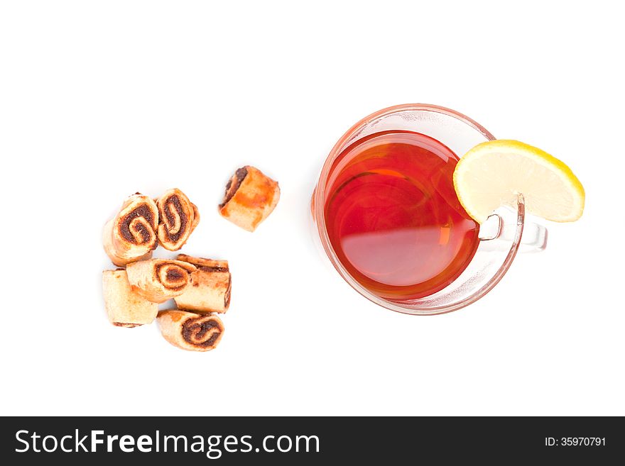 Tea With Biscuits From Above