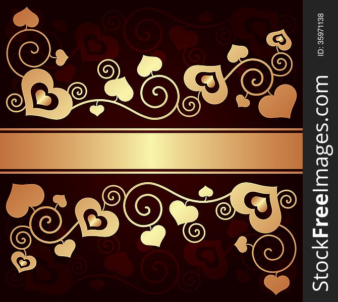 Valentine's day background with hearts vector illustration. Valentine's day background with hearts vector illustration