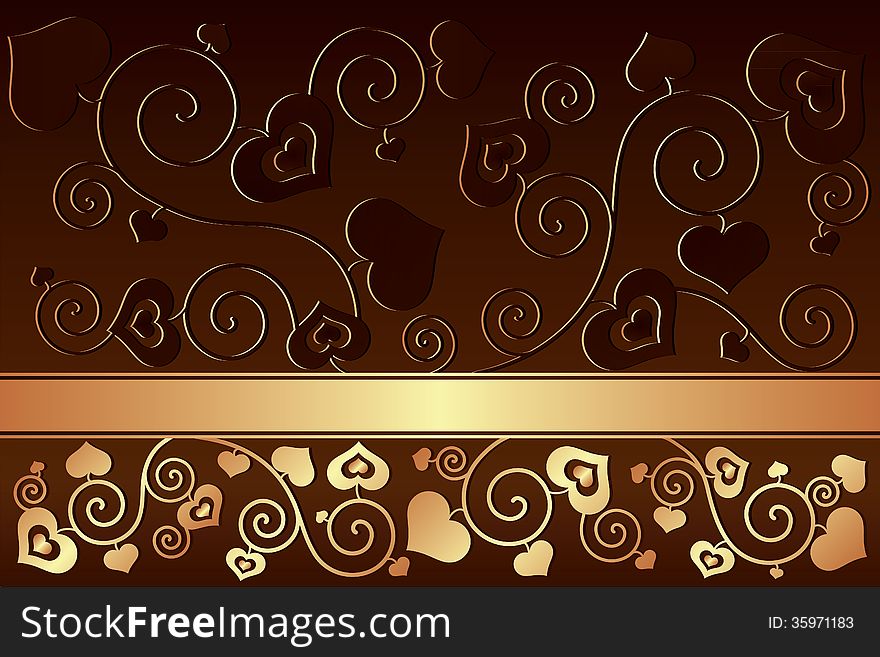 Valentine's day background with hearts vector illustration. Valentine's day background with hearts vector illustration