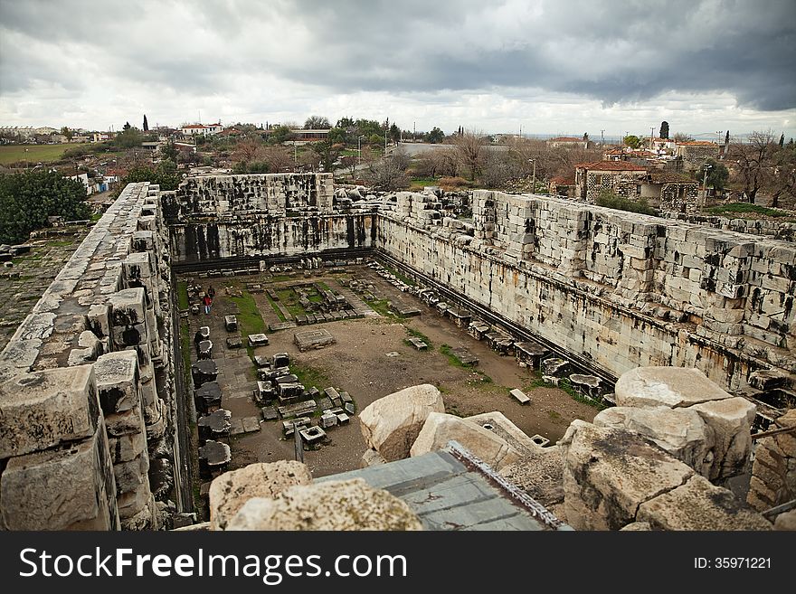 Ruins of ancient Apollo temple in Didyma, Turkey. Ruins of ancient Apollo temple in Didyma, Turkey