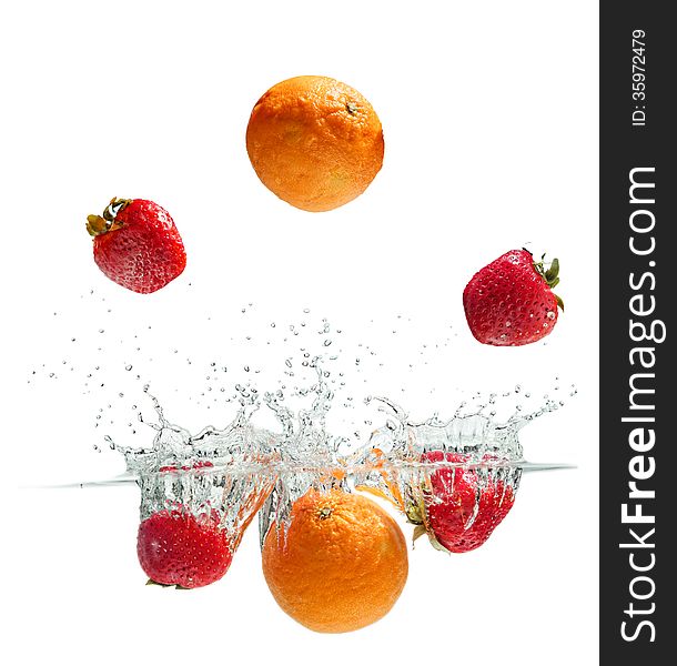 Splashing Fruits