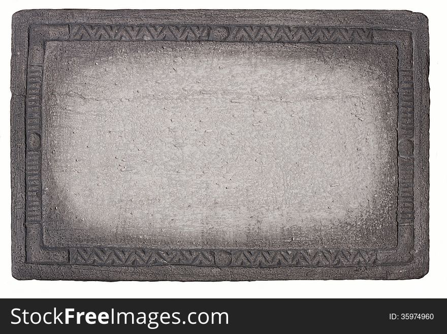 Stone frame stylized antique gray