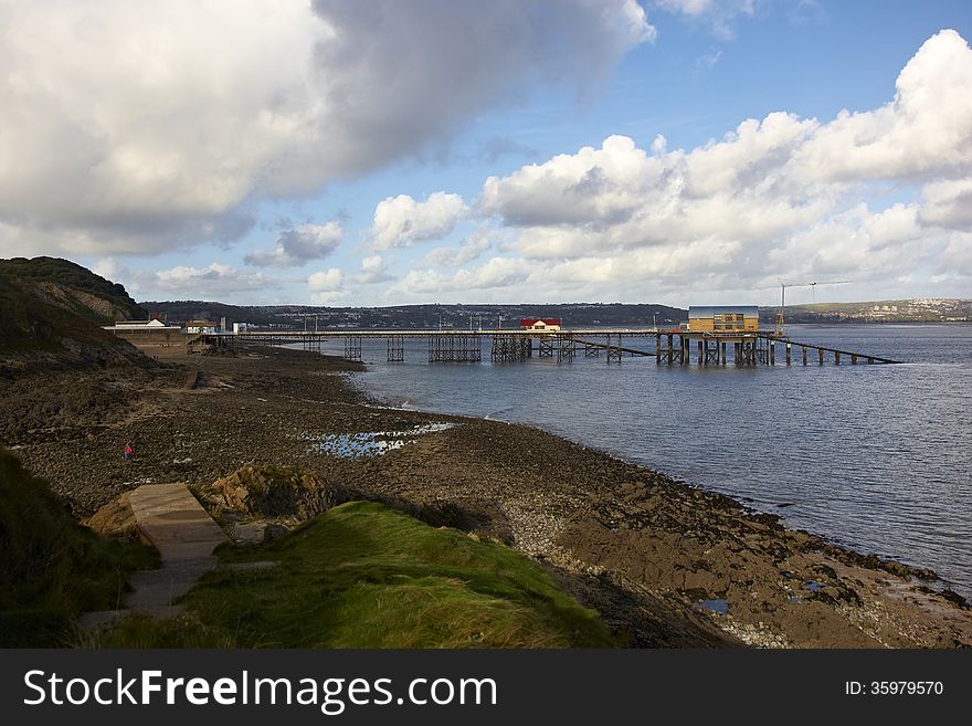 Unusual View Of Mumbles Pier