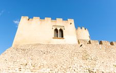 Castellet Castle Near Foix Dam At Barcelona, Spain Royalty Free Stock Images Castellet Castle Near Foix Dam At Barcelona, Spain Royalty Free Stock Images