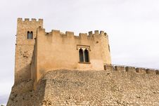Castellet Castle Near Foix Dam At Barcelona, Spain Royalty Free Stock Photography Castellet Castle Near Foix Dam At Barcelona, Spain Royalty Free Stock Photography
