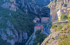 Montserrat Monastery Near Barcelona, Spain Stock Photography