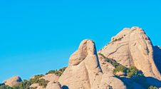 Montserrat Mountains Near Barcelona In Catalonia, Spain Stock Photo Montserrat Mountains Near Barcelona In Catalonia, Spain Stock Photo
