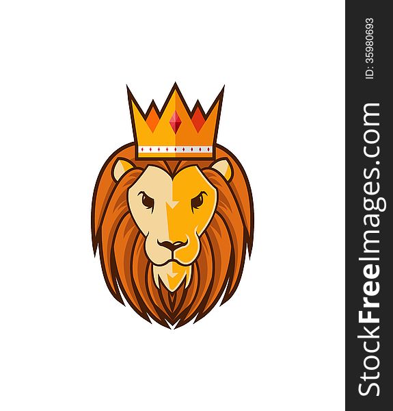 Illustration design of lion king