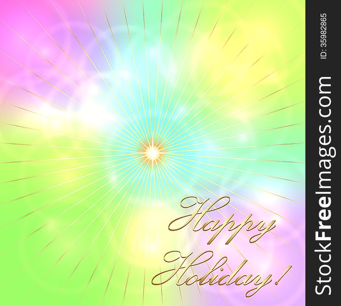 Vector Multicolor Pastel Holiday Background