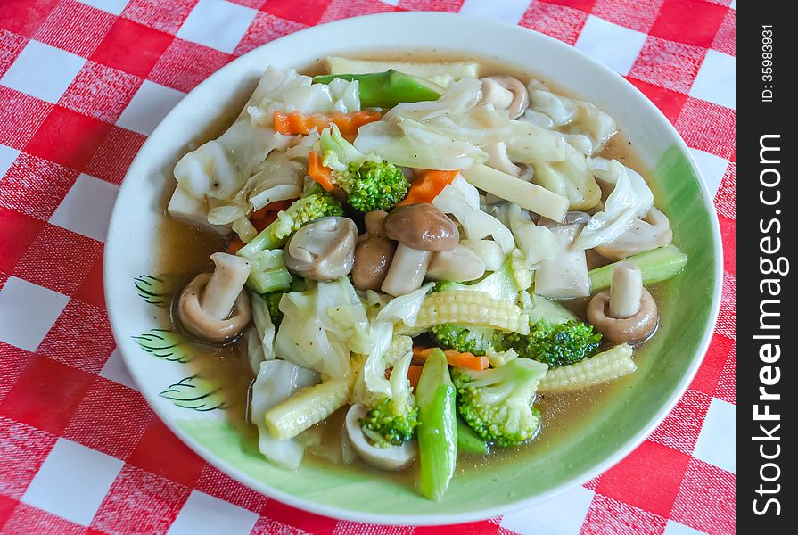 Vegetables In Oyster Sauce