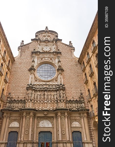 Santa Maria de Montserrat Abbey in Catalonia, Spain