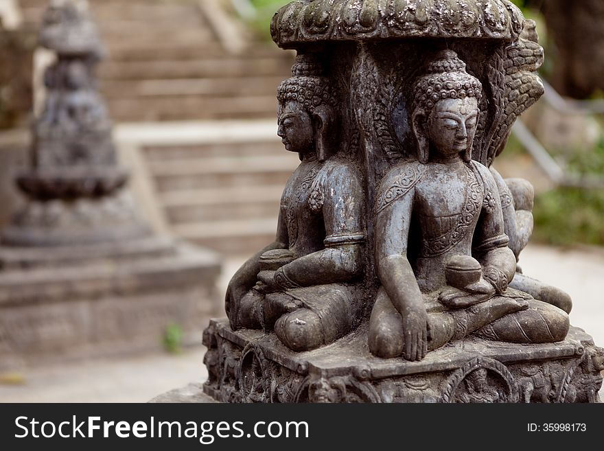 Buddhist sculpture near Swayambhunath