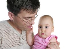 Father With Baby Royalty Free Stock Images