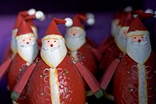 Rows Of Funny Santas For Sale On A Shelf Stock Image Rows Of Funny Santas For Sale On A Shelf Stock Image
