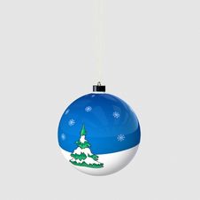Christmas Ball With Snowflakes Stock Images Christmas Ball With Snowflakes Stock Images