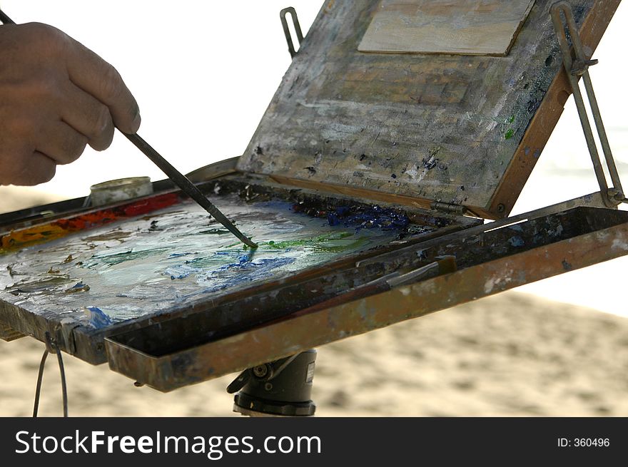 Painting At The Beach