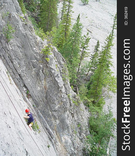 Sport climbing in the canadian rockies
