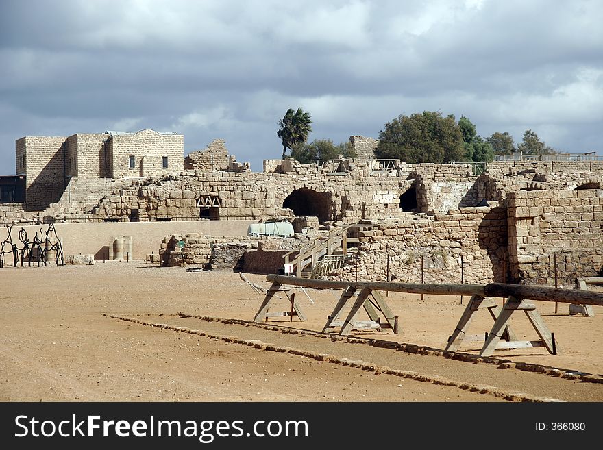 Ruins At Caesarea